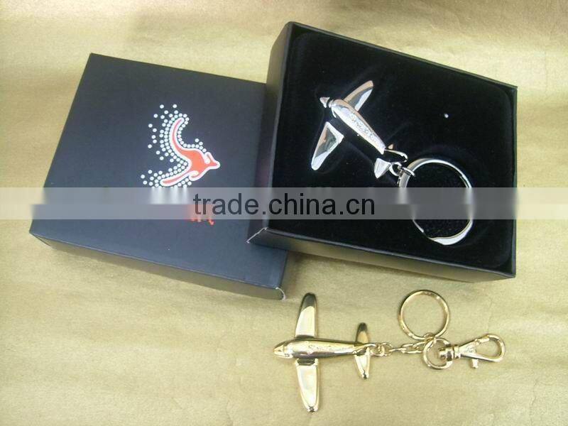 Metal Airplane Keychain for souvenirs