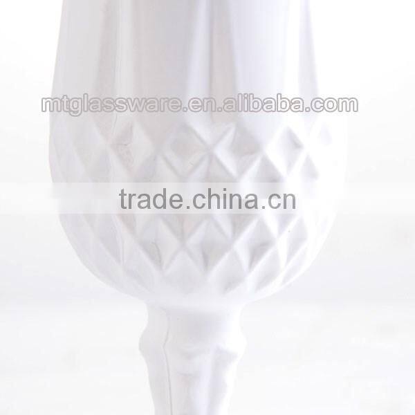 hotsale colorful crystal champagne flute glass candle holder