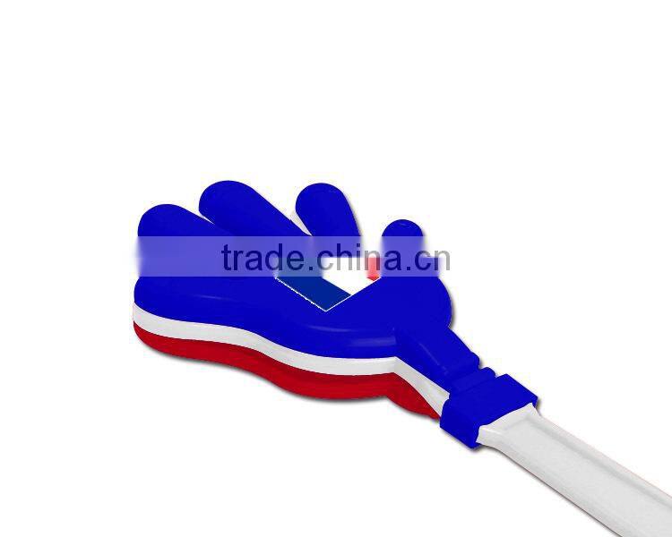 football fans plastic hand clapper for 2018 World Cup /hot sale noise maker horn
