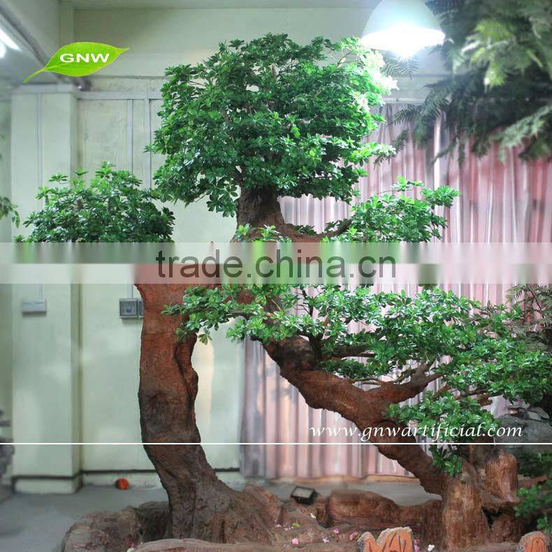 BTR022 GNW Outdoor artificial palnt ficus miniature banyan tree 12ft high for Landscaping garden decoration