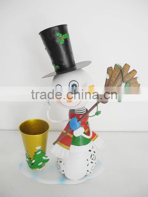 Unique xmas decoration christmas garden planter metal top quality Fujian factory