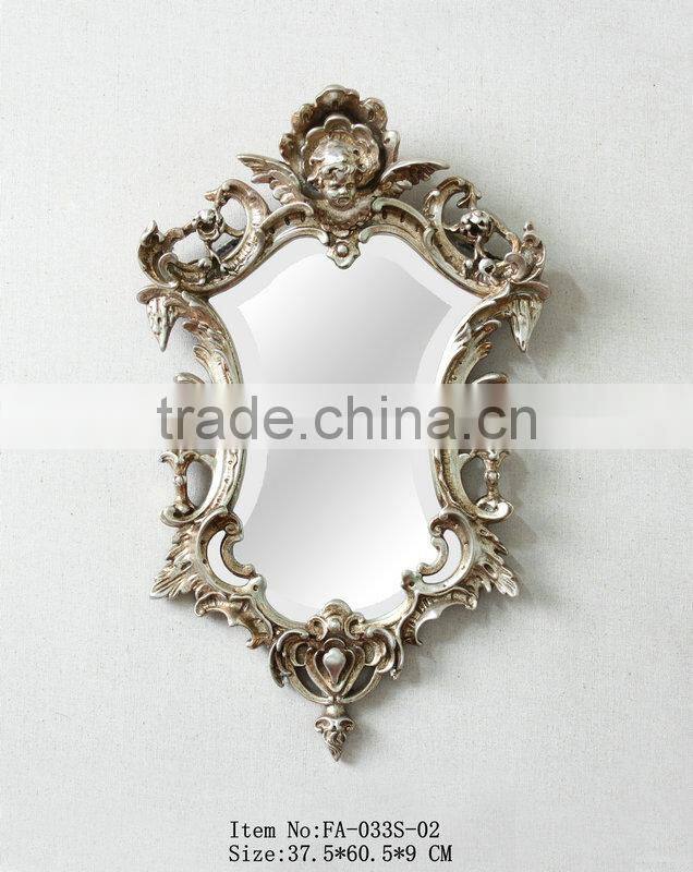 Small size resin Living room Decorative wall mirror FA-033S-01