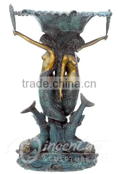 garden water mermaid fountain