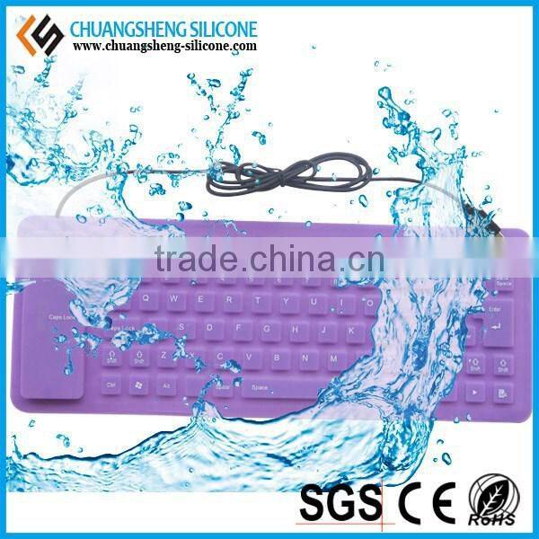 FLEXIBLE AND SILENCE USB SILICONE KEYBOARD IS ON SALE