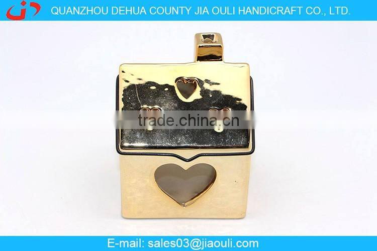 wholesale plating gold ceramic hollowed-out hand lamp