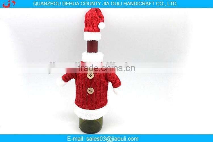 christmas wedding decoration red small wine bottle cover