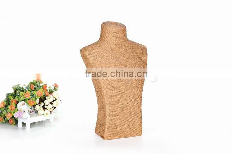 Rope jewelry display busts stand for necklace