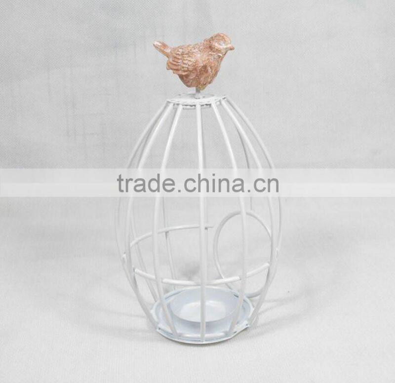2017 Bird cage morden New Model OEM Metal Lantern Candle Holders