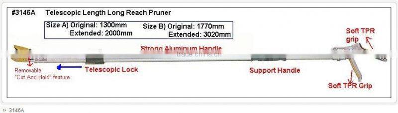 Telescopic Long Reach Pruner (Two sizes for option) garden tool set