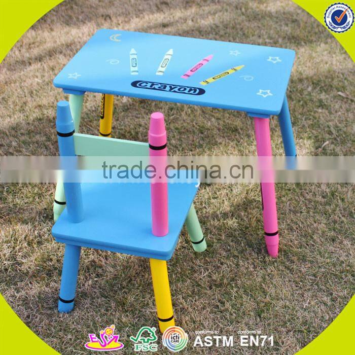 Wholesale top quality kids study wooden writing table useful children wooden writing table W08G087