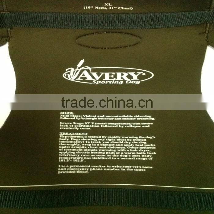 2013 Waterproof Neoprene Pet Clothes for Dogs/SBR dog vest