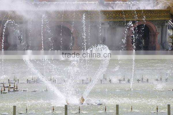 outdoor fountains led lighting music dancing flower
