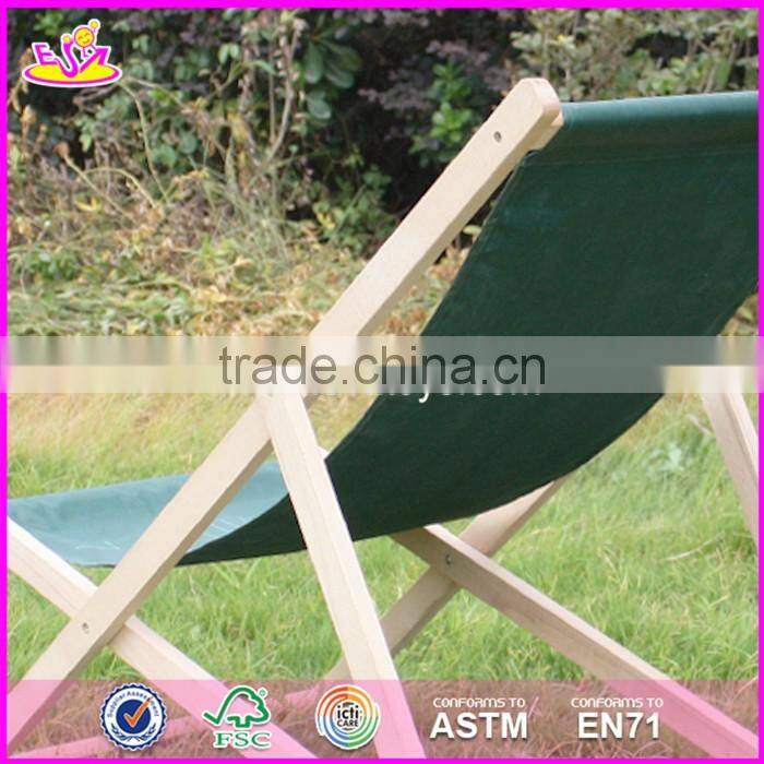 2017 New design folding wooden beach chairs for sale W08G218