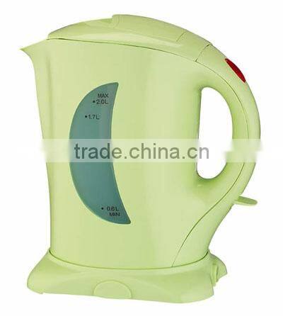 FACTORY SALES!!! PLASTIC IMMERSED CORDLESS KETTLE 1.7L WITH GOOD QUALITY