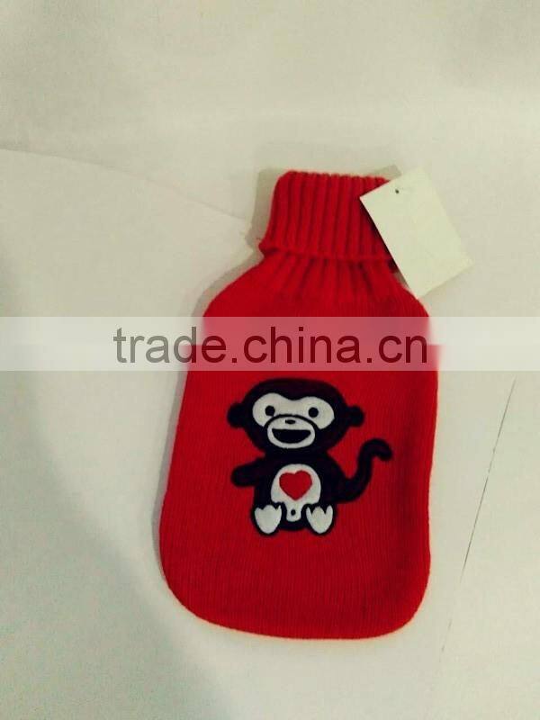 design for 2015 knitted cover with hot water bag /hot water bag knitted cover