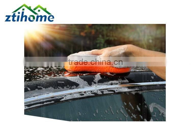 Car Wax Sponge Wash Gloss Microfiber Chenille Cleaning Pad