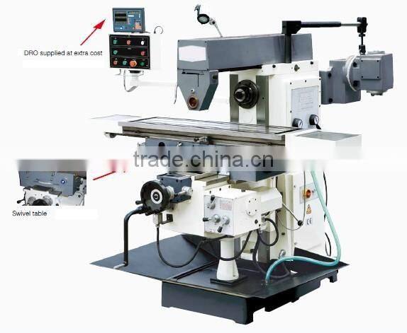 Vertical knee-type milling machine, Universal knee-type milling machine, table 1320x320 1320x360mm