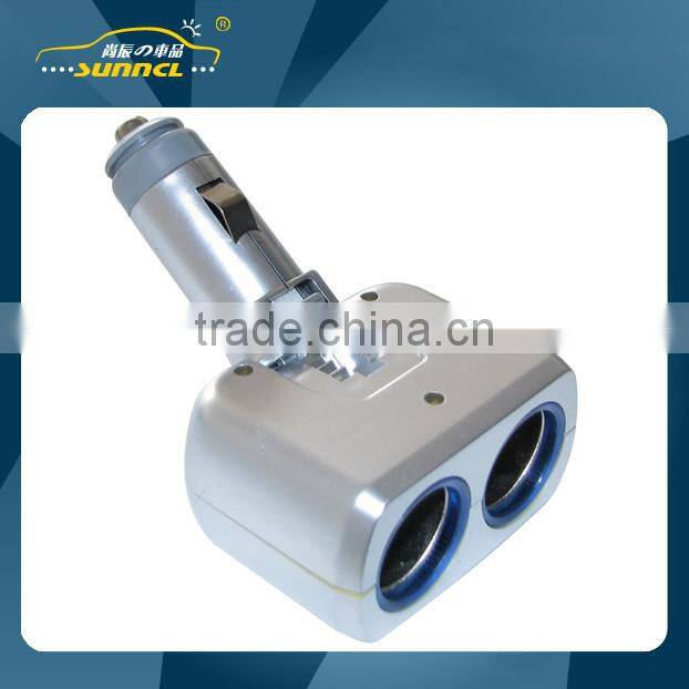 2015 CE Approval LED Car Charger Cigarette Lighter Adapter 4 Socket for iPhone , Tablet