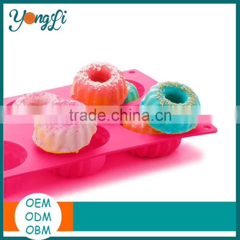 Non - Stick Dishwasher Safe Mini Ring Shape Silicone Cake Mold