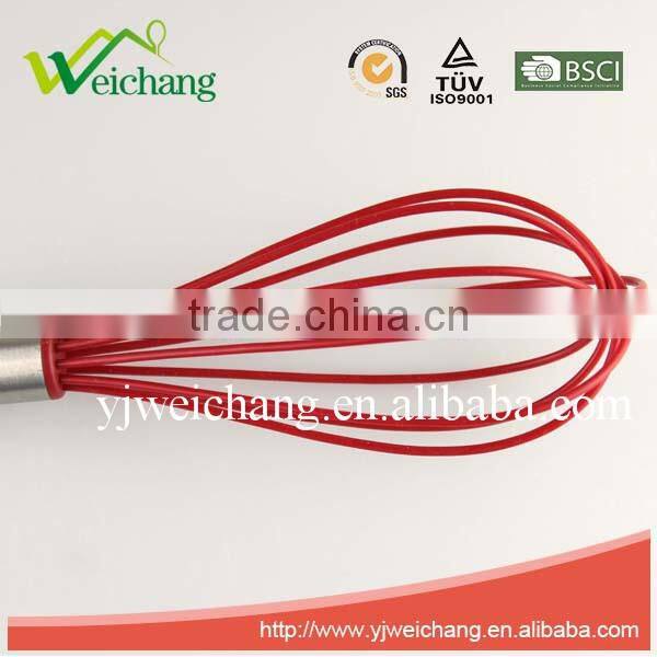 WCJ493 Good quality Egg whisk Silicone Wire Whisk, Egg Frother, Milk & Egg Beater Blender 10" hot sales