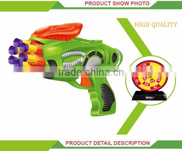 Best selling good quailty EVA toys double shoots bullet foam soft ball gun