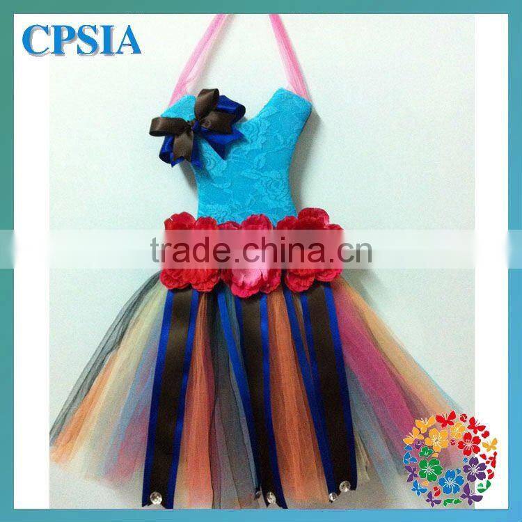 peacock tutu bows holder Halloween fashion tutu holders dress