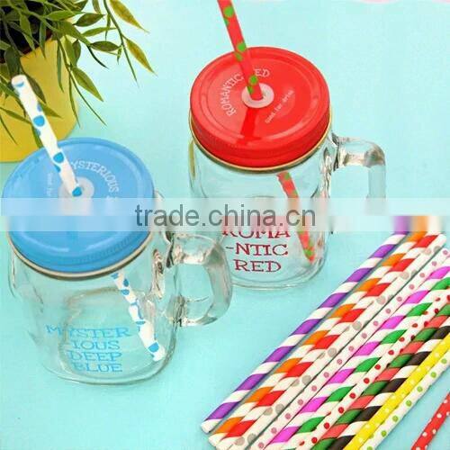 Disposable Biodegradable Food Grade ISO9001:2008 Paper Straw