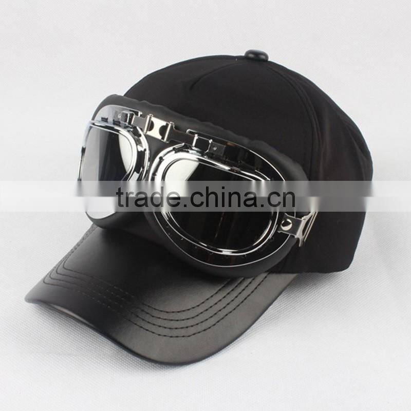 New Style Leather Brim Or Bill Glasses Cap
