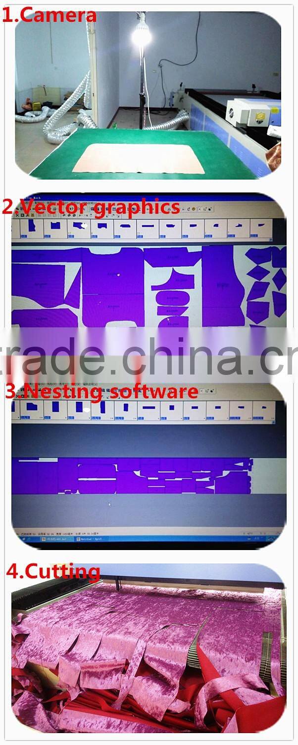 Texitle/fabric/leather laser cutting machine JQ1630