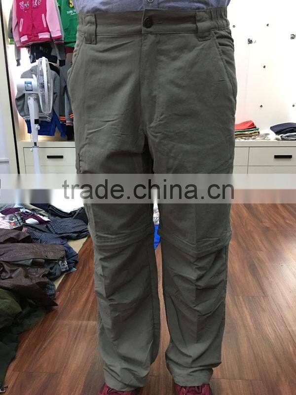 cheap peach skin big pocket authentic garment stock pants