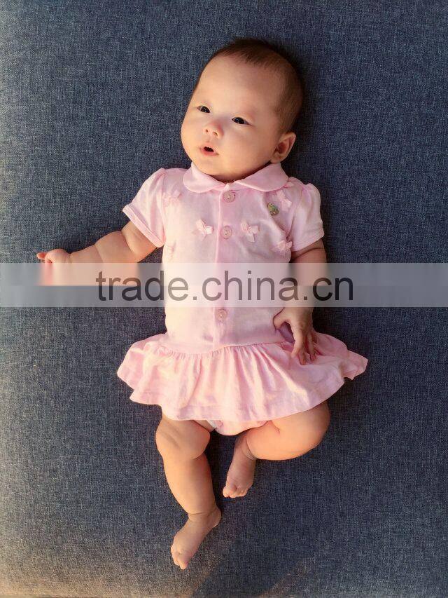 Newborn Baby Clothes Short Sleeve 95% Cotton Wholesale Baby Rompers For Summer