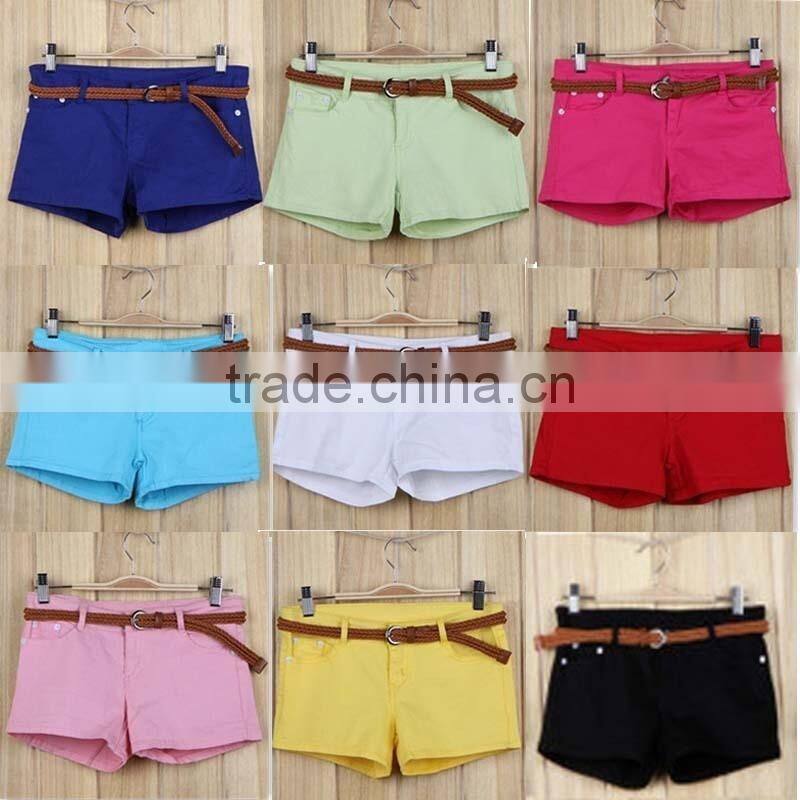 lightly red shorts for women