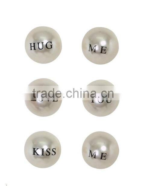 personalized letter/words stamped pearl dangle earrings, custom logo stamped pearl dangle earring jewelry, best promotional gift