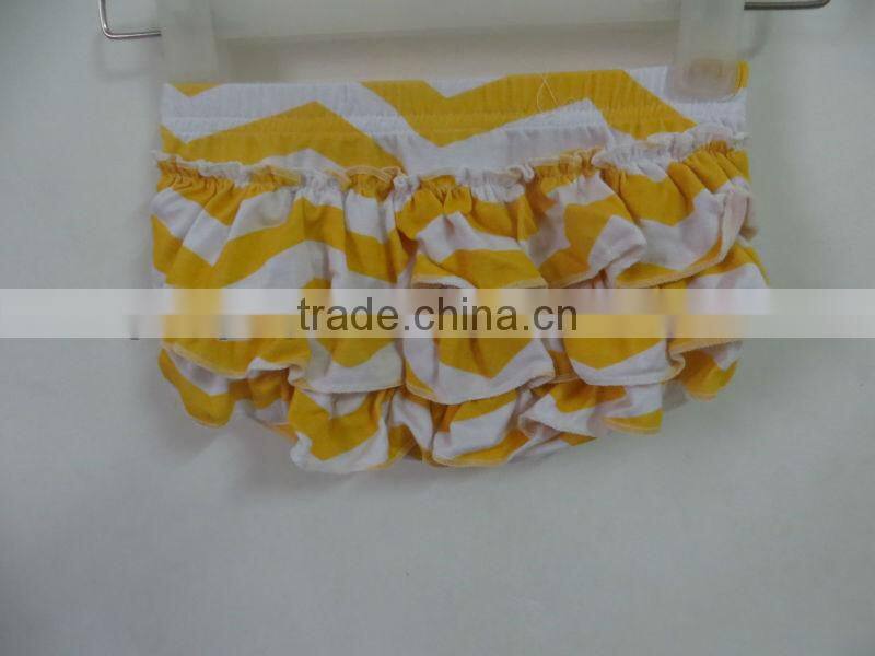 boutique cotton baby ruffle diaper cover bloomers wholesale baby chevron bloomes