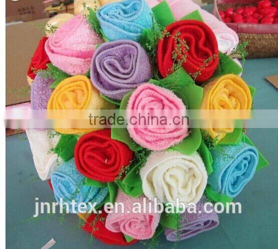 Best-selling cotton terry applique gift basket towel cake
