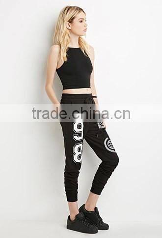 Alphanumeric draw string who pants sports pants