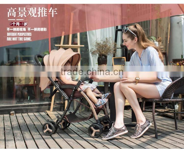 Wholesale Easy Folding Light Weight High View 2 in 1 Classic Baby Strollers Pram