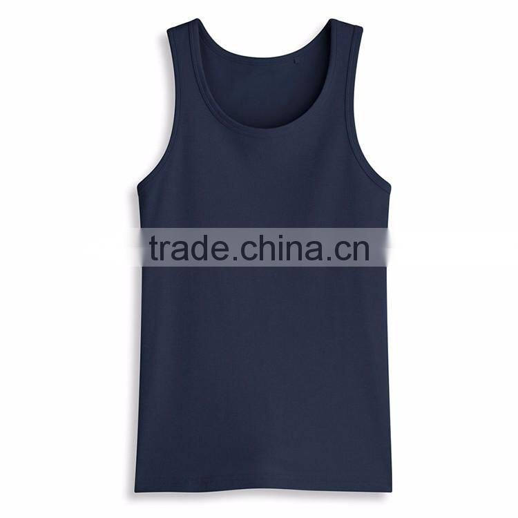 New Model Design 100% Cotton Fashion Wholesale Mens Custom Stringer Tank Top