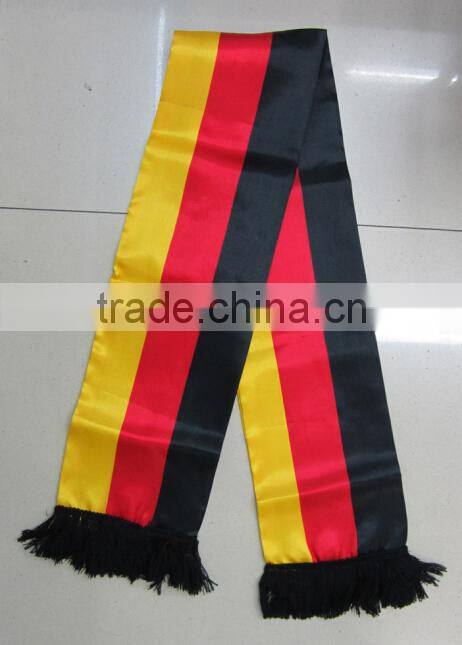 satin custom football scarf