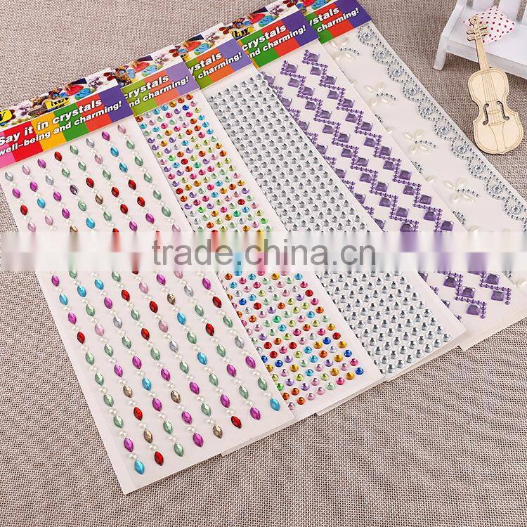 Multicolor decoration sticker ,acrylic mobile phone sticker