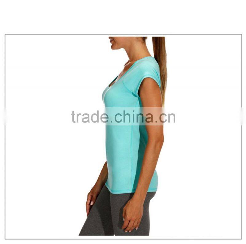 Body Building Wear T-shirt With wholesale Price Dry Fit t Shirt Women Thin Cotton Tshirt