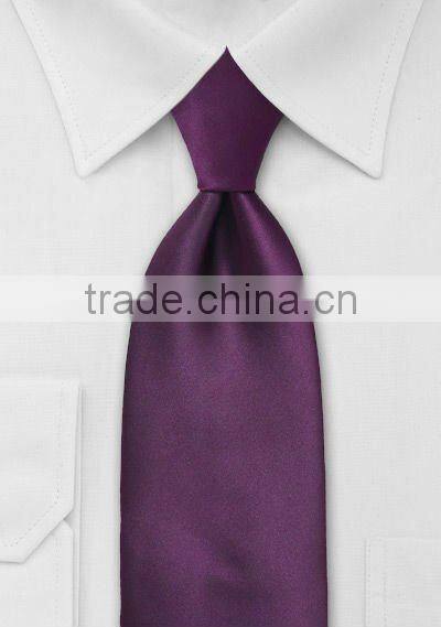 purple men's polyester necktie