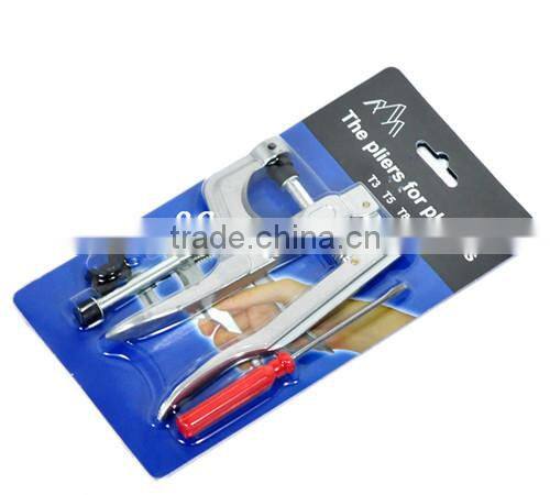 Jewelry Tools Silver Button Fasteners Plastic Snap Plier Kit For Cloth Diapers/Bib