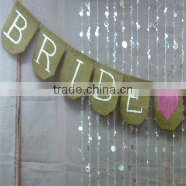 Bride To Be Burlap Banner *country chic bridal shower/wedding decoration