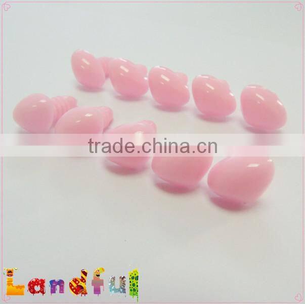 15mm Light Pink Triangle Nose Safety Plastic Nose Stuffed Bear Nose