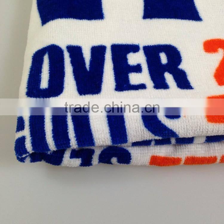 Printed microfiber bath towel custom size