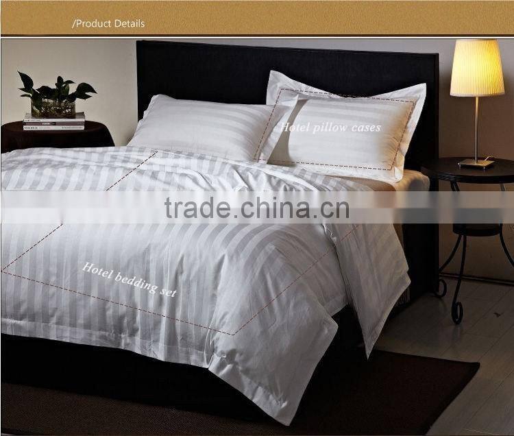 hot selling luxury 100 cotton stripe bedding set