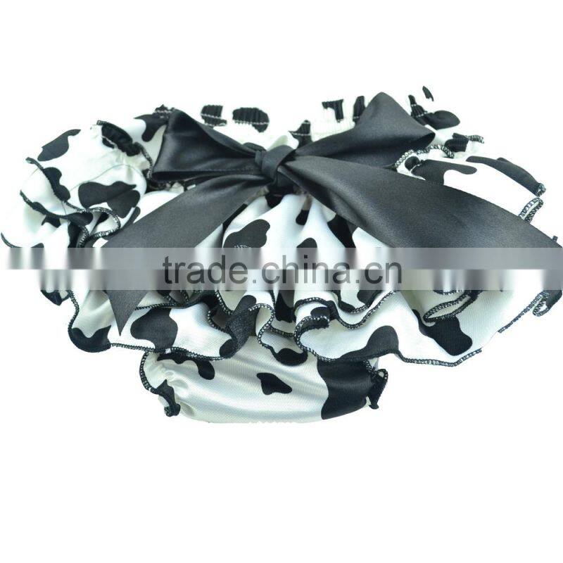 Multicolor satin baby ruffle diaper cover shorts bloomers