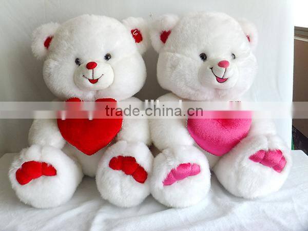 cheap promotion heart bear plush teddy bear