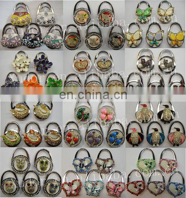 Promotional bag accessory with handbag shape foldable bag hanger